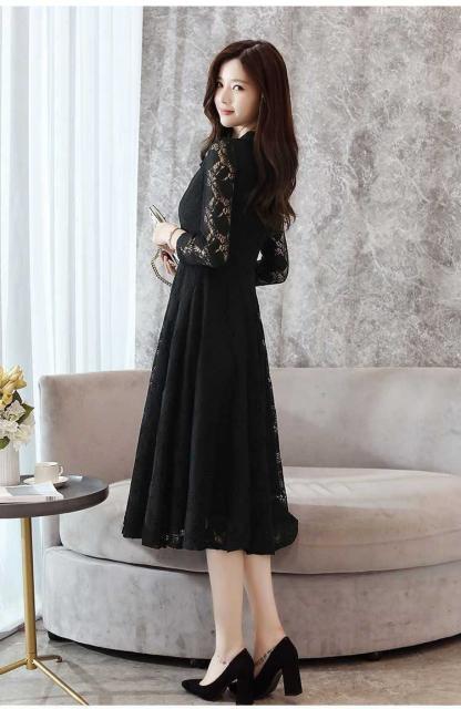 全品送料無料 ワンピース レディース マキシワンピース 結婚式 白 豪華なレースワンピース シースルー リボン襟 マキシ丈ワンピース 長袖 4 春物がお買い得 週末限定sale Design Tours Com