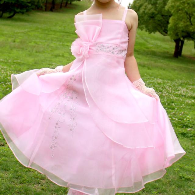 新品本物 子供ドレス フォーマル 女の子 110 165cm ピンク テイラー 即納 最大半額 Bayounyc Com