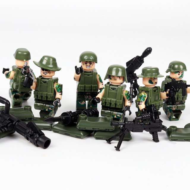 Moc Lego レゴ ブロック 互換 Army Ww2 ロシア軍特殊部隊 ジャングル戦