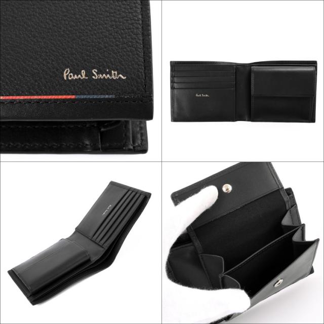 ャンペーン ポールスミス メンズ レディース ブの通販はau Pay マーケット T Brand Au Pay マーケット店 商 財布 2つ折り財布 小銭入れあり 折財布 レイヤードストライプ レザー 牛革 革 ミニマム Paul Smith かなシュリ