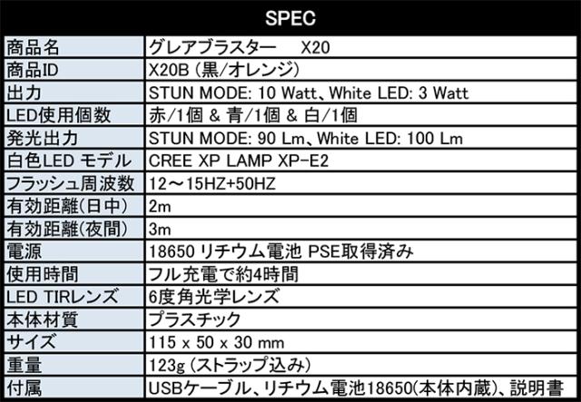 ベースの フラッシュライト 護身 用品 グッズ の通販はau Pay マーケット 防犯対策ネット Au Pay マーケ 最強の護身用ライト グレアブラスター 小型タイプ 黒 オレンジ ブラック X b Led ハンディ ライト イトは
