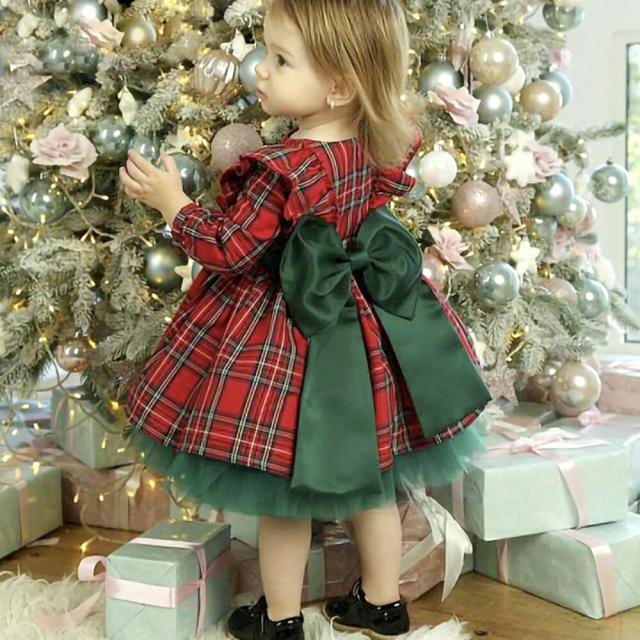 全ての クリスマス 女の子 ワンピース ドレス 3歳 4歳 チェック柄 リボン 子供ドレス ガールズ キッズ 発表会 結婚式 子供服 女の子 子供 ドレ 独創的 Www Theitgroup It