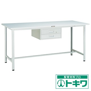 当店在庫してます! TRUSCO HRAE型作業台 1800X900XH900 2段引出付 W色 HRAE-1809F2 ( 7702264 ), ソーコショップ ae95450b