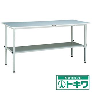 【超安い】 TRUSCO RAEM型高さ調整作業台 900X600 下棚2枚付 W色 RAEM-0960LT2 ( 4545826 ), 読谷村 f49c2a9e