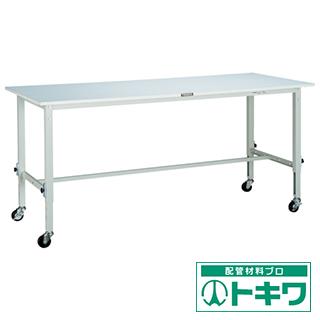 熱い販売 TRUSCO SAEM型高さ調整作業台 1800X750 75φ車輪付 W色 SAEM-1800C75 ( 4546857 ), 味は芸術 「薩摩屋本店」 11cb7aac