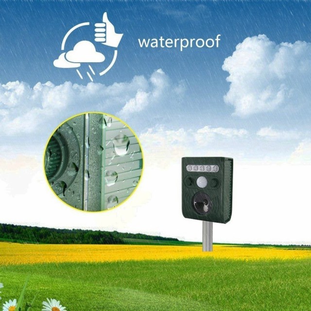 猫よけ 動物撃退器 アニマルバリア 野生動物対策器 鳥除け 犬除け ソーラー充電式 赤外線動作センサー 超音波led強力フラッシュライト防の通販はau Pay マーケット ショップ エリカ 商品ロットナンバー