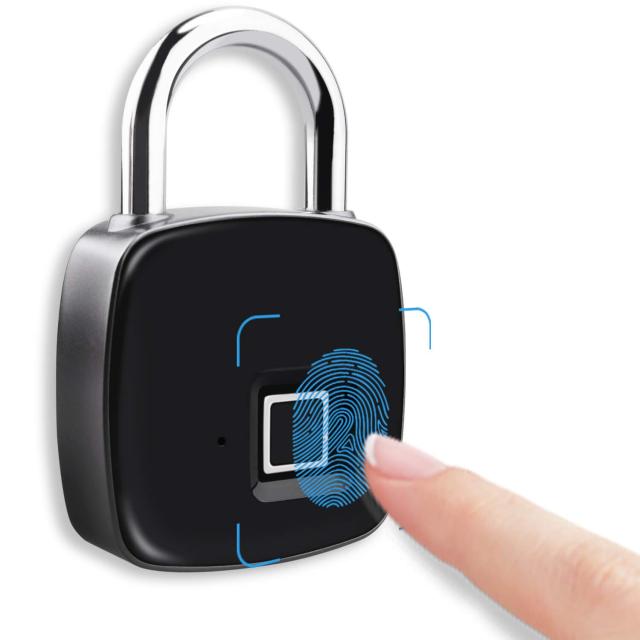 ついに再入荷 指紋ロック タッチロック スマートロック スマート南京錠 指紋認証 複数指紋登録可能 Usb充電 Ip55 防犯グッズ 盗難防止 キナル別注 Www Servblu Com