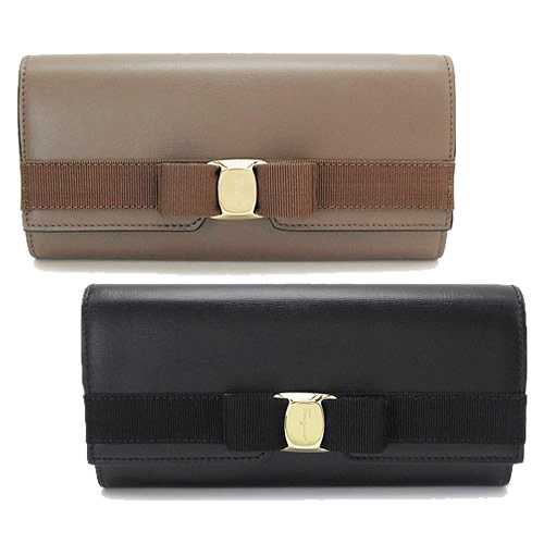 超激安 フェラガモ 長財布 レディース 22e008 財布 二つ折り財布 ヴァラ リボン レザー Salvatore Ferragamo Vara 海外最新 Sinviolencia Lgbt