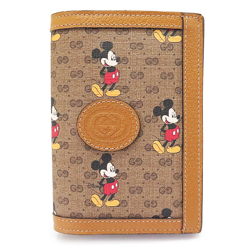 在庫あり 即納 グッチ パスポートケース Gucci Hwubm 8559 パスケース ディズニー グッチ ミッキーマウス ベージュ エボニー 最新人気 Olsonesq Com