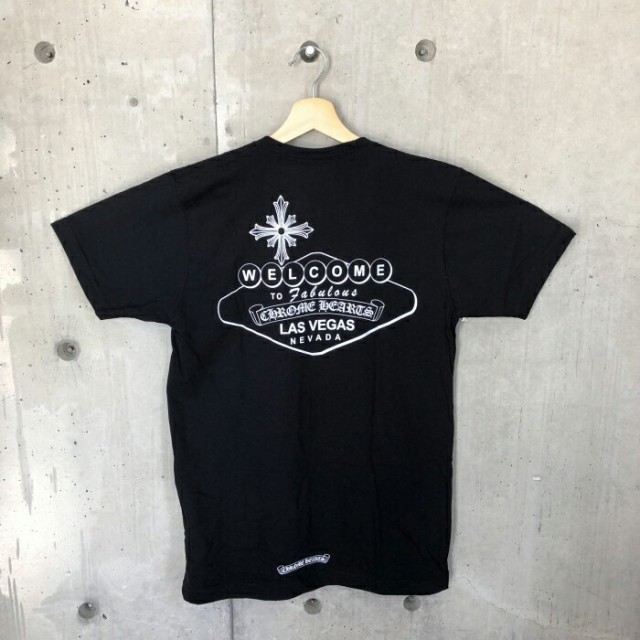 クロムハーツ Tシャツ Chrome Hearts ラスベガス限定 メンズ ブラック Lサイズ Mサイズ 送料無料 激安 お買い得 キ フト ファッション カットソー ブランド トップス