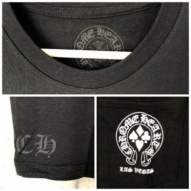 クロムハーツ Tシャツ Chrome Hearts ラスベガス限定 メンズ ブラック Lサイズ Mサイズ 送料無料 激安 お買い得 キ フト ファッション カットソー ブランド トップス