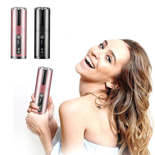 再再販 ヘアアイロン カール 自動巻き 自動カール オートカール Usb充電 コードレス 温度調節可能 内巻き外巻き 多機能 初心者 持ち運び便利 爆熱
