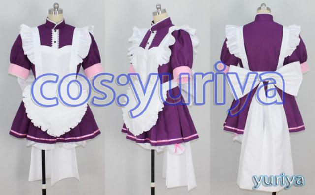 送料無料 東京ディズニーミュウミュウ ざくろ紫色 メイド服 コスプレ衣装 クーポン発行 Carlavista Com