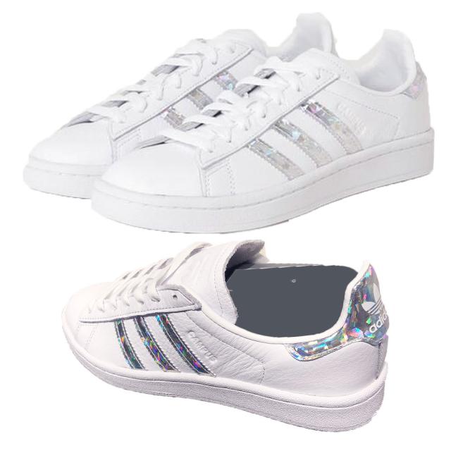 魅力的な Adidas アディダス Campus キャンパス Gx0213 シルバー ホログラムライン 白スニーカー ポイント10倍 Arazpardazesh Com
