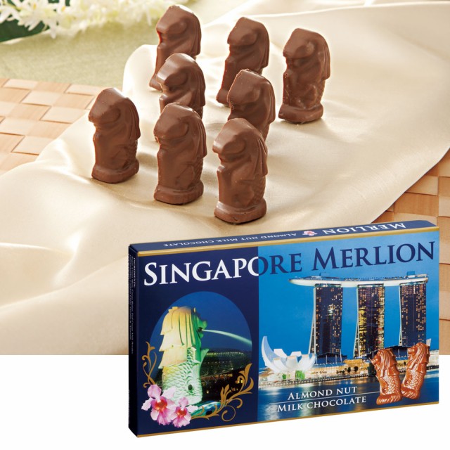 シンガポールお土産 マーライオン アーモンドチョコレート 1箱 の通販はau Wowma ワウマ 三洋堂 商品ロットナンバー