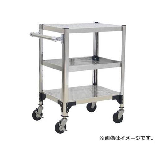 キッチン雑貨のセレクトオリジナル Trusco ステンレス製導電性ワゴン 600x450x9 パンチング棚板 Tt3813p R S9 3 Novi Reset Hr