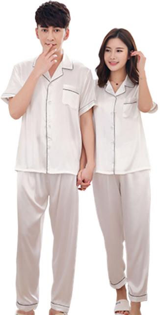 洗える 合成 シルク パジャマ レディース 高級 サテン パジャマ ペア メンズ パジャマ 夏 ペアパジャマ 春夏 シルク パジャマ カップル の通販はau Pay マーケット Gt Smile 商品ロットナンバー
