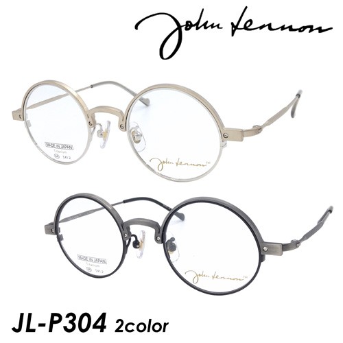 純正販促 John Lennon ジョンレノン メガネ Jl P304 Col 1 4 44mm 日本製 Titanium 丸メガネ クーポン発行中 Triplex Ee