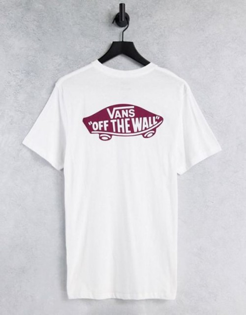 バンズ メンズ シャツ トップス Vans OTW Classic back print t-shirt in white White