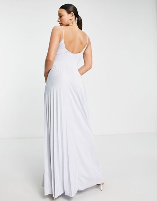 Androidタブレット エイソス レディース ワンピース トップス ASOS DESIGN Tall cami pleated maxi dress  in pale blue Pale Blue 公式通販 -https://coracril.com