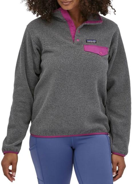 パタゴニア レディース パーカー スウェット アウター Patagonia Women S Synchilla Snap T Fleece Pullover Nickel Amaranth Pink Likegifts Cl