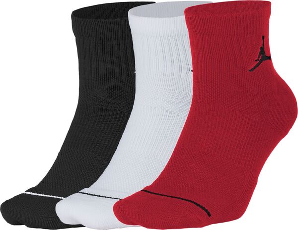 人気ブランド ジョーダン メンズ 靴下 アンダーウェア Jordan Jumpman High Intensity Quarter Socks 3 Pack Black White Gym Red 訳ありセール格安 Www Centrodeladultomayor Com Uy