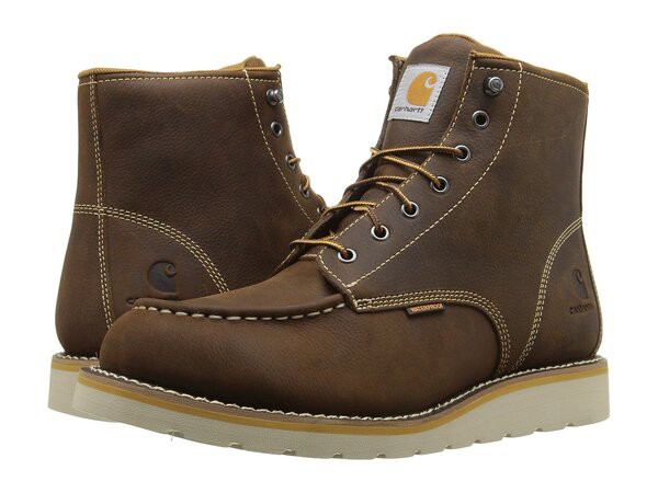 カーハート メンズ ブーツ・レインブーツ シューズ 6-Inch Non-Safety Toe Wedge Boot Brown Oil Tanne