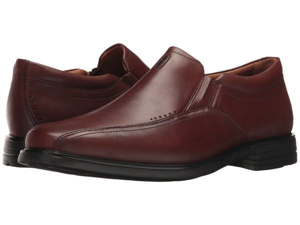 クラークス メンズ スリッポン ローファー シューズ Brown 使い勝手の良い Leather Unsheridan Go