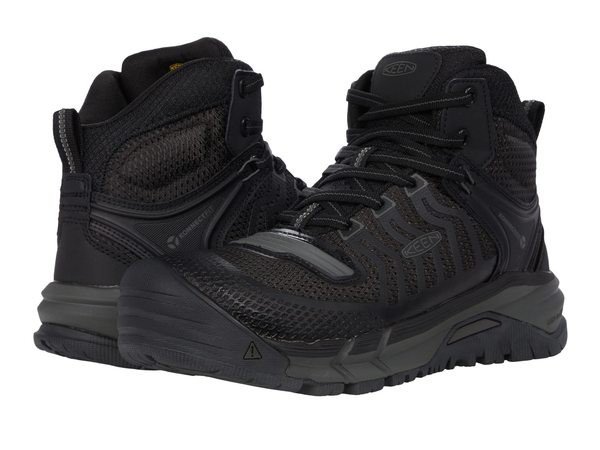 キーン メンズ ブーツ・レインブーツ シューズ Kansas City Mid KBF Black/Gunmetal