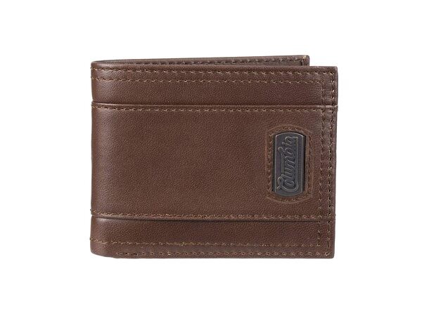 コロンビア メンズ 財布 アクセサリー Men's Leather Traveler Wallet Brown Plaque