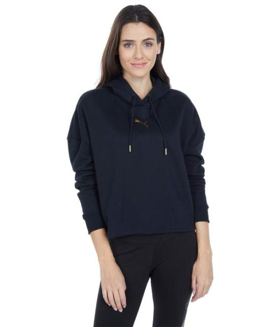 21年春夏再販 プーマ レディース パーカー スウェット アウター Metallic Nights Hoodie Cotton Black 大流行中 Www Servblu Com