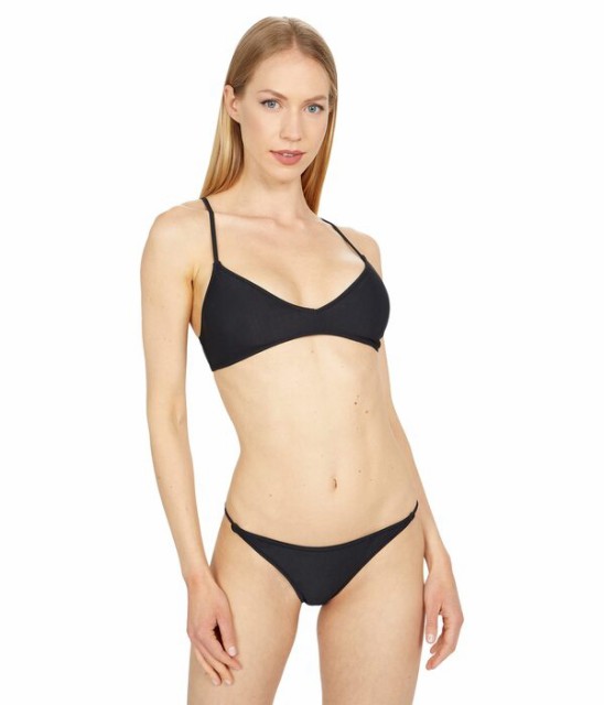 ボルコム レディース トップのみ 水着 Simply Mesh V-Neck Bikini Top Black