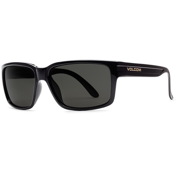 ボルコム メンズ サングラス・アイウェア アクセサリー Volcom Stoneage Sunglasses Gloss Black/Gray Polar