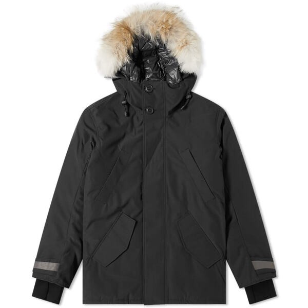 カナダグース メンズ パーカー・スウェット アウター Canada Goose Black Label Edgewood Parka Black