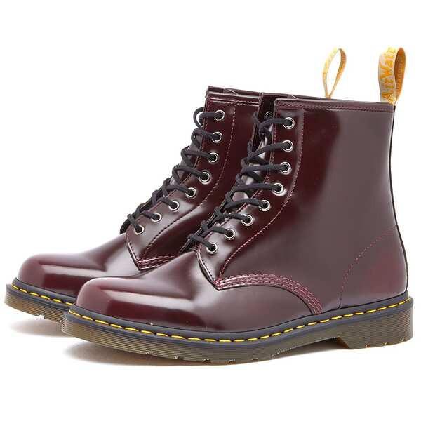 ドクターマーチン メンズ ブーツ・レインブーツ シューズ Dr. Martens Vegan 1460 Boot Cherry Red Oxford Rub Off