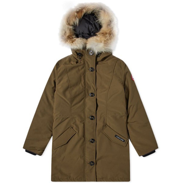 カナダグース レディース パーカー・スウェット アウター Canada Goose Rossclair Parka Military Green