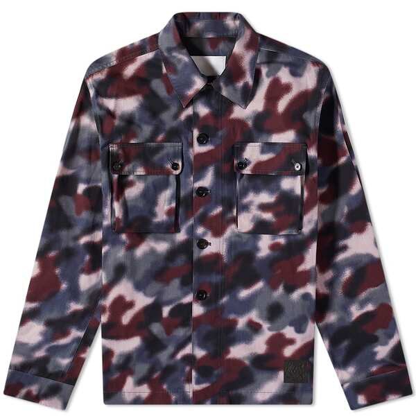 ケンゾー メンズ ジャケット・ブルゾン アウター Kenzo Camo Workwear Jacket Bordeaux