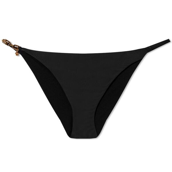 ヴェルサーチ レディース ボトムスのみ 水着 Versace Chain Detail Bikini Bottom Black