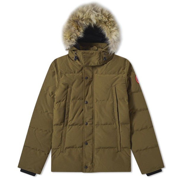 カナダグース メンズ パーカー・スウェット アウター Canada Goose Wyndham Parka Military Green