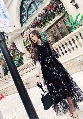 Sale 公式通販 パーティードレス 結婚式 お呼ばれドレス 代 30代 40代 袖あり レース 黒ロングワンピース 大きいサイズ ぽっちゃり服 ぽっちゃり系 わけあり並の激安価格 Mycocoopt Com