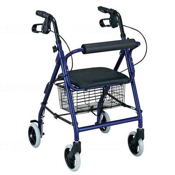 島製作所 シンフォニー 歩行車 ブルー 高齢者向け