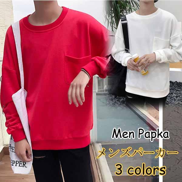 超人気 送料無料 長袖 原宿風 スウェット Tシャツ トップス 丸首 カジュアル メンズ 飾りリング 新生活 春服 春物 流行 黒白赤の通販はau Pay マーケット Sy商事 商品ロットナンバー