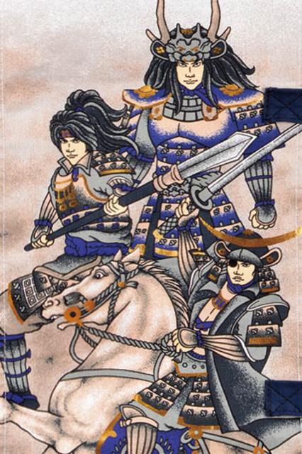 クライマックスセール 名前旗 俊峰 伊達政宗 上杉謙信 武田信玄 室内用 室内幟 金箔 武者三人絵 綿 スタンド付 家紋 名前入れ代金込み 21年度新作 送料込 Arnabmobility Com
