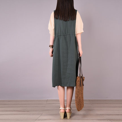 Sale 送料無料 ワンピース レディース 夏服 ウエスト絞り Aライン おでかけ 通学 通勤 大人可愛い カジュアル デート シンプル 代 10代 グリーン ブラ お客様満足度no 1 Centrodeladultomayor Com Uy