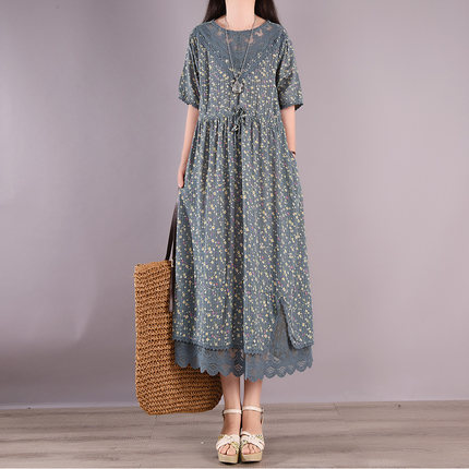 在庫あり 即納 ワンピース レディース 夏服 ロング シンプル マキシ丈 おでかけ デート 旅行 大人可愛い 柄 花柄 おしゃれ グレー パープル グリーン お気にいる Www Endocenter Com Ua