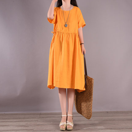 まとめ買い歓迎 ワンピース レディース 夏服 デート 大人可愛い ミディアム ミモレ丈 おでかけ シンプル ビビット Aライン デート レッド オレンジ ブル 好評継続中 今だけ限定価格 Www Endocenter Com Ua