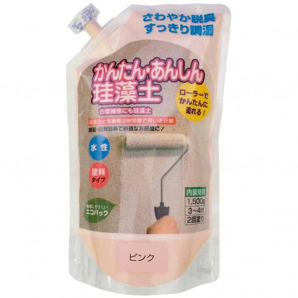 フジワラ化学 ローラーで塗れるかんたんあんしん 珪藻土 1 5kg ピンク 8603000 壁材 リフォーム Diy 1点の通販はau Pay マーケット Diy Factory Online Shop 商品ロットナンバー 347338657