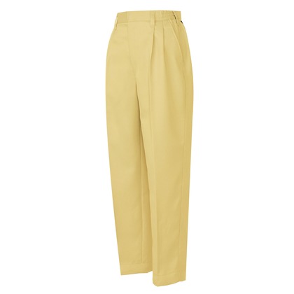 アイトス レディースシャーリングパンツ 2タック 019マスタード L 6303 019 L