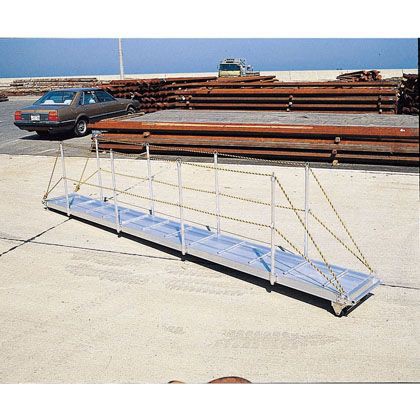 正規激安 長谷川工業 PAY マーケット - DIY FACTORY ONLINE SHOP|商品ロットナンバー:347374520 歩み板 ワーフラダー シルバー W600×H4000 WL-46の通販はau 限定品得価