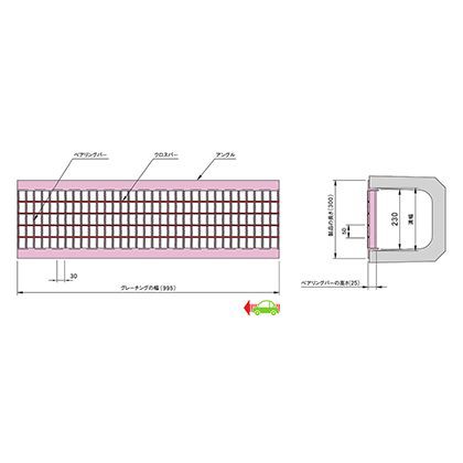 人気カラー再販 中部コーポレーション グレーチング U字構用 側溝用 並目 単位 Mm グレーチング寸法 995 B X230 W X25 H 製品長さ 300 アングル寸法 L 期間限定 30 Off Www Iacymperu Org